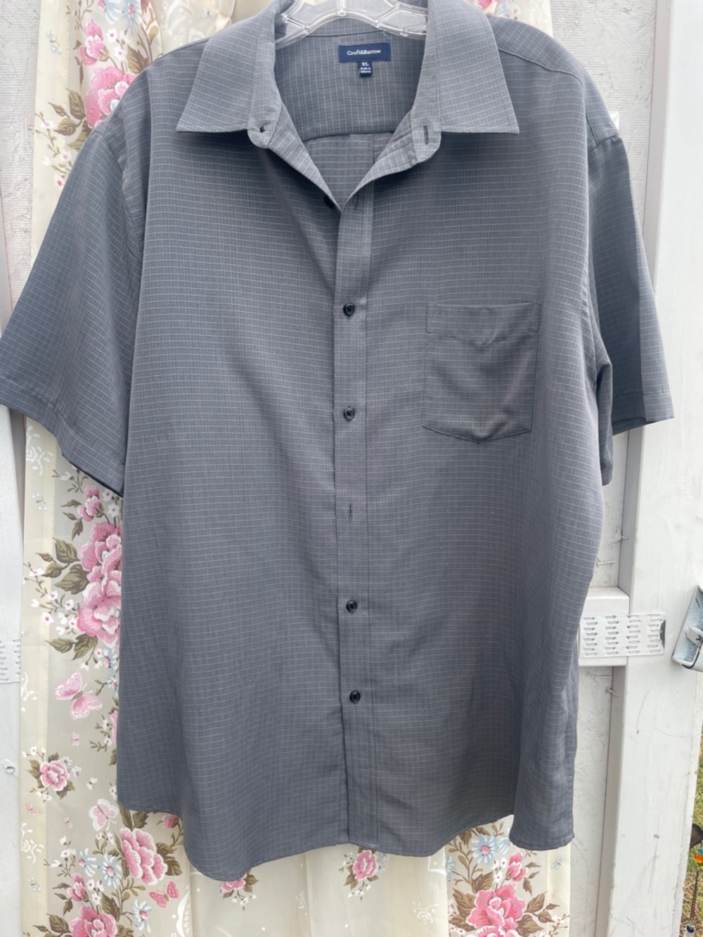 croft & barrow Men's Short-Sleeve Button-Up Shirt - Gray